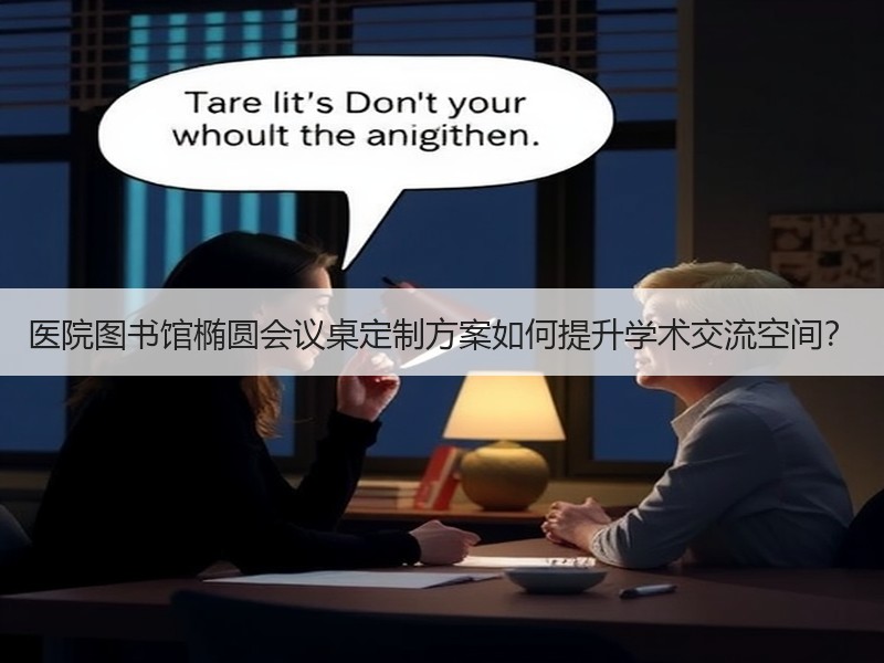 医院图书馆椭圆会议桌定制方案如何提升学术交流空间？