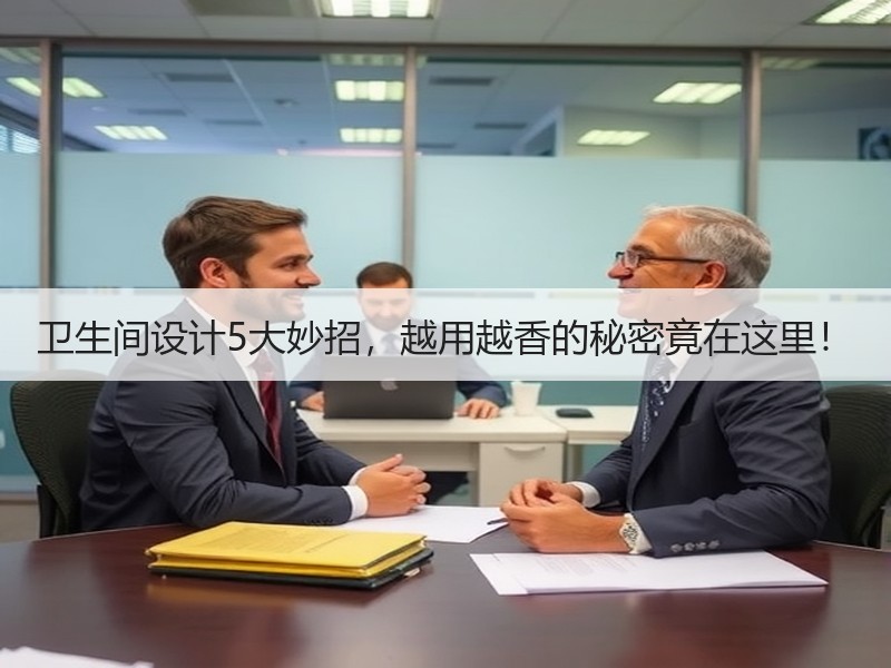 卫生间设计5大妙招，越用越香的秘密竟在这里！
