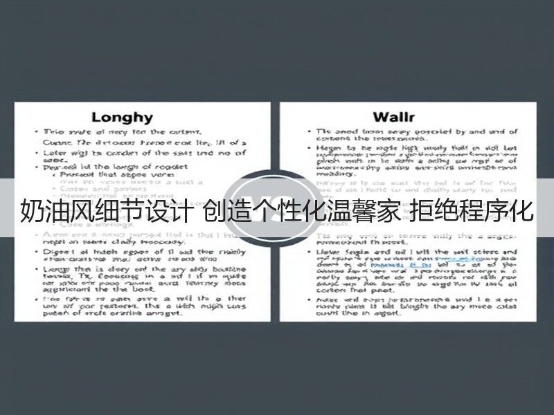 奶油风细节设计 创造个性化温馨家 拒绝程序化