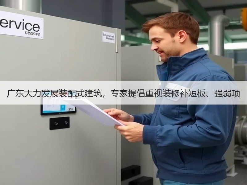 广东大力发展装配式建筑，专家提倡重视装修补短板、强弱项