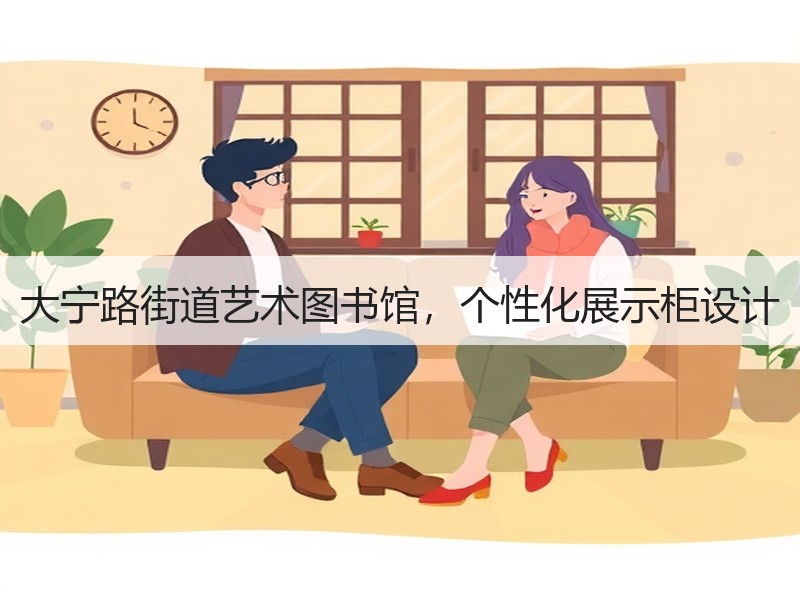 大宁路街道艺术图书馆，个性化展示柜设计