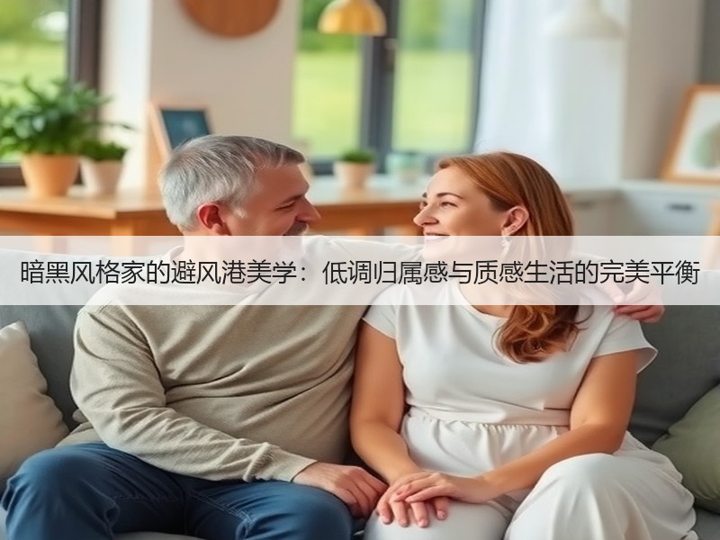 暗黑风格家的避风港美学：低调归属感与质感生活的完美平衡