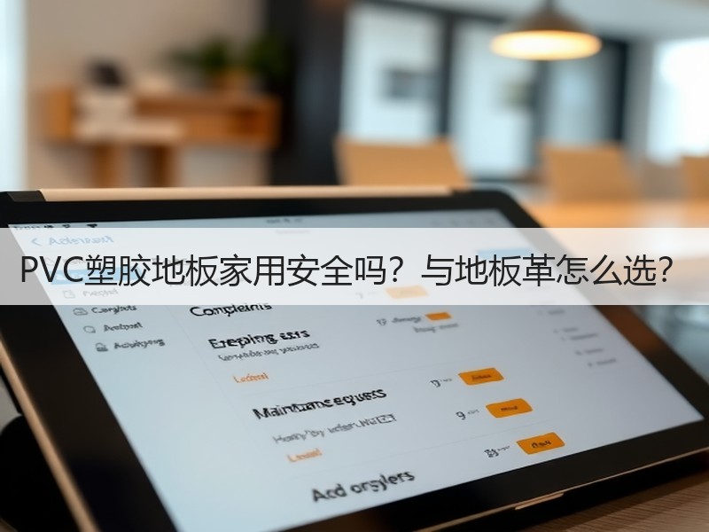 PVC塑胶地板家用安全吗？与地板革怎么选？