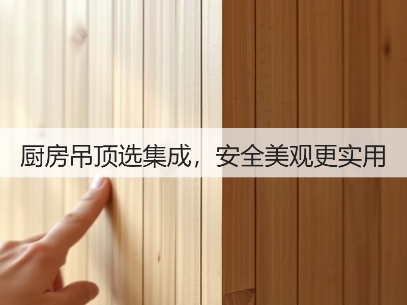 厨房吊顶选集成，安全美观更实用