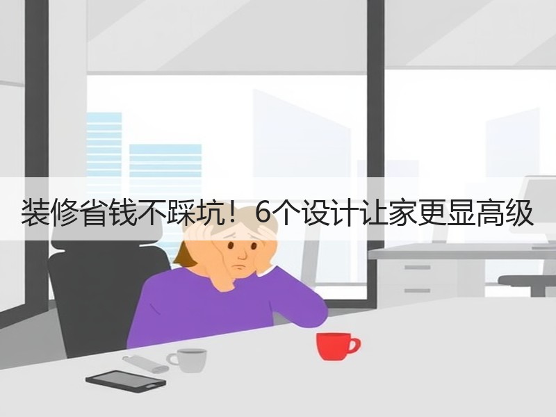 装修省钱不踩坑！6个设计让家更显高级
