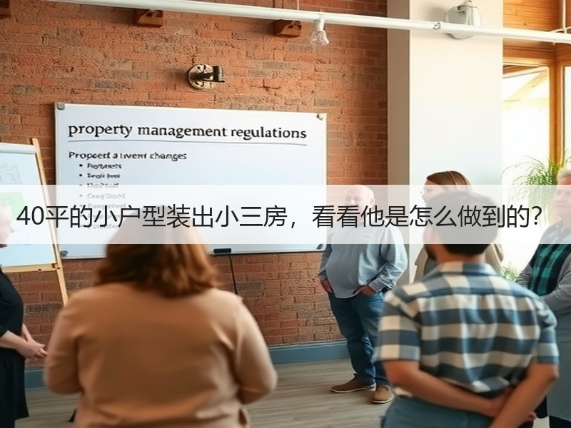 40平的小户型装出小三房，看看他是怎么做到的？
