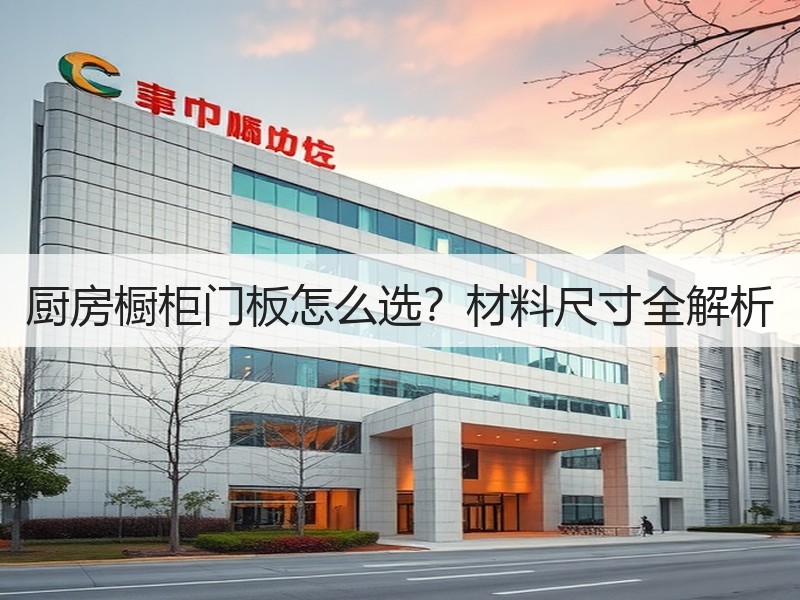 厨房橱柜门板怎么选？材料尺寸全解析