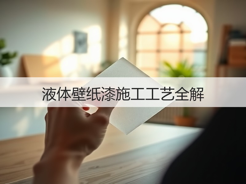 液体壁纸漆施工工艺全解