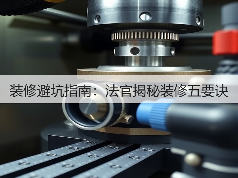 装修避坑指南：法官揭秘装修五要诀