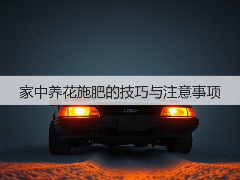 家中养花施肥的技巧与注意事项
