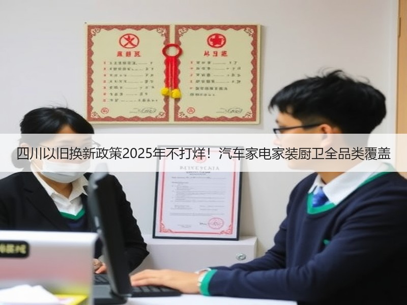 四川以旧换新政策2025年不打烊！汽车家电家装厨卫全品类覆盖