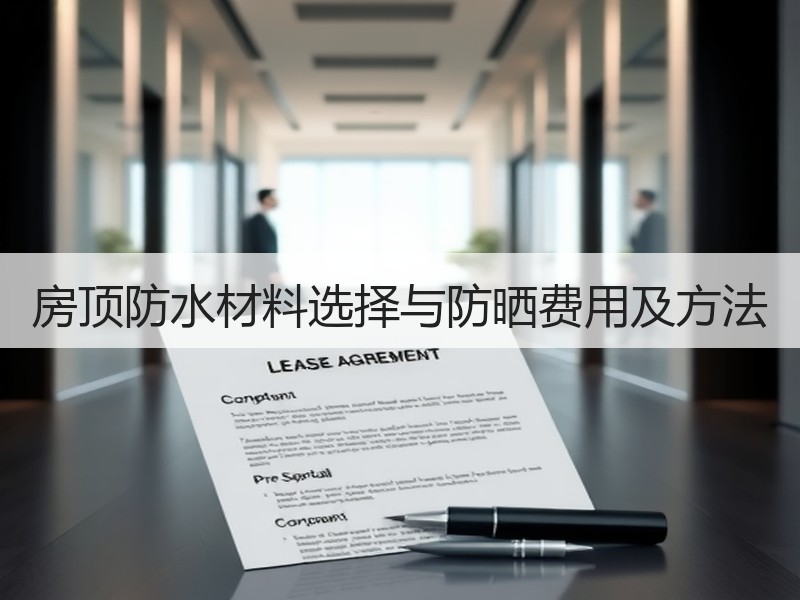 房顶防水材料选择与防晒费用及方法