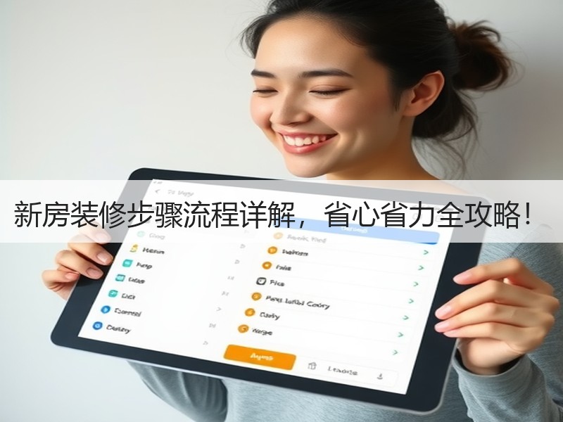 新房装修步骤流程详解，省心省力全攻略！