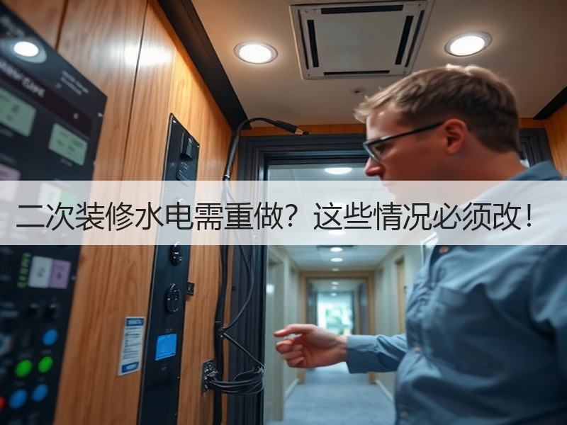 二次装修水电需重做？这些情况必须改！