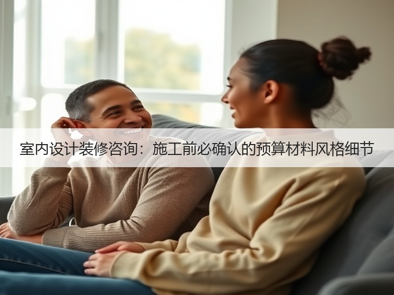 室内设计装修咨询：施工前必确认的预算材料风格细节