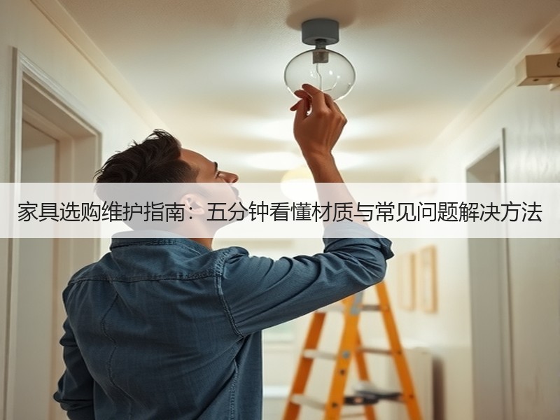 家具选购维护指南：五分钟看懂材质与常见问题解决方法