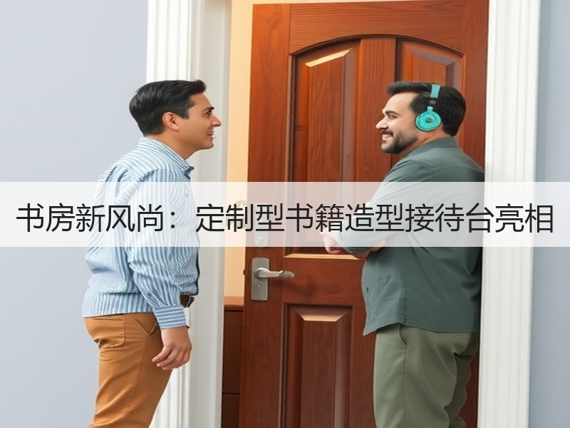 书房新风尚：定制型书籍造型接待台亮相