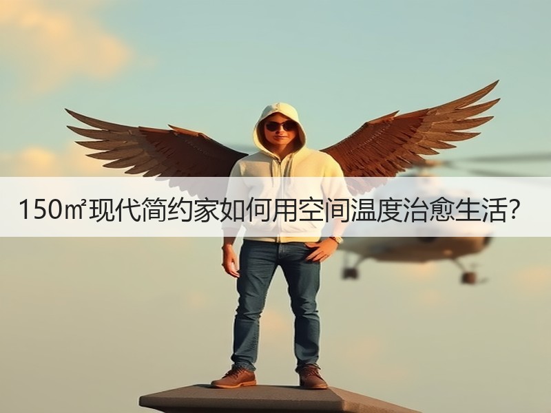 150㎡现代简约家如何用空间温度治愈生活？
