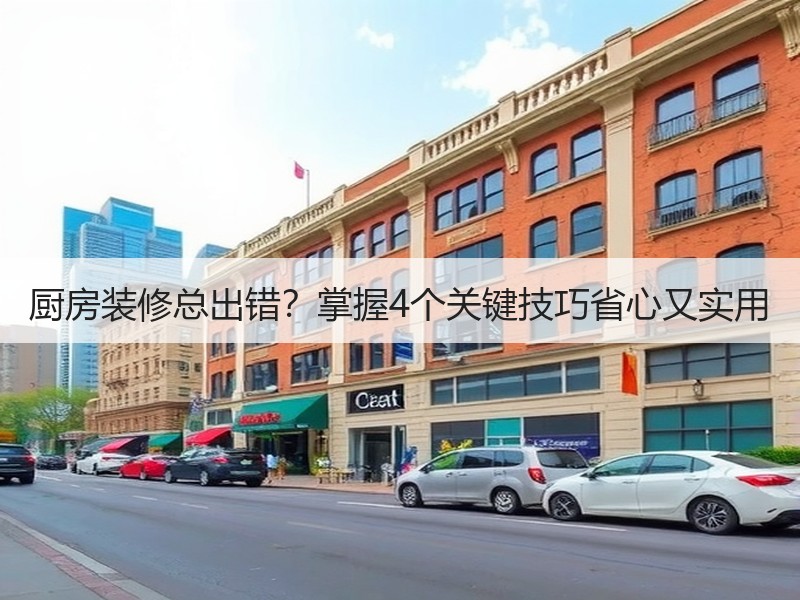 厨房装修总出错？掌握4个关键技巧省心又实用