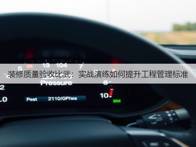 装修质量验收比武：实战演练如何提升工程管理标准