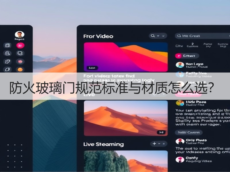 防火玻璃门规范标准与材质怎么选？