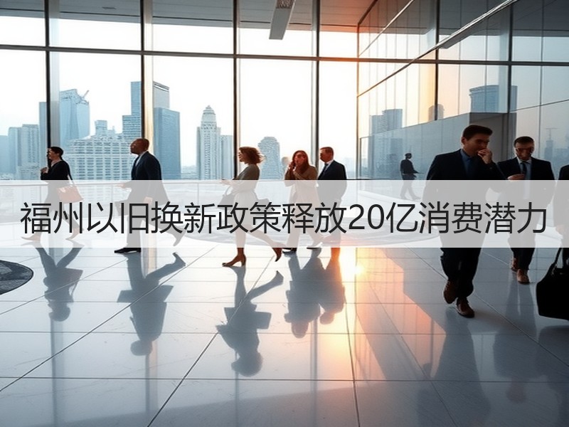 福州以旧换新政策释放20亿消费潜力
