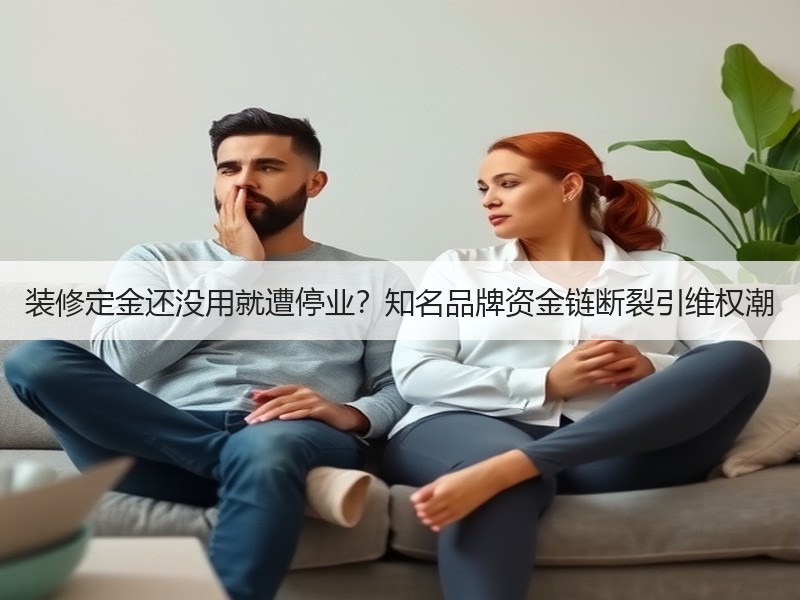 装修定金还没用就遭停业？知名品牌资金链断裂引维权潮