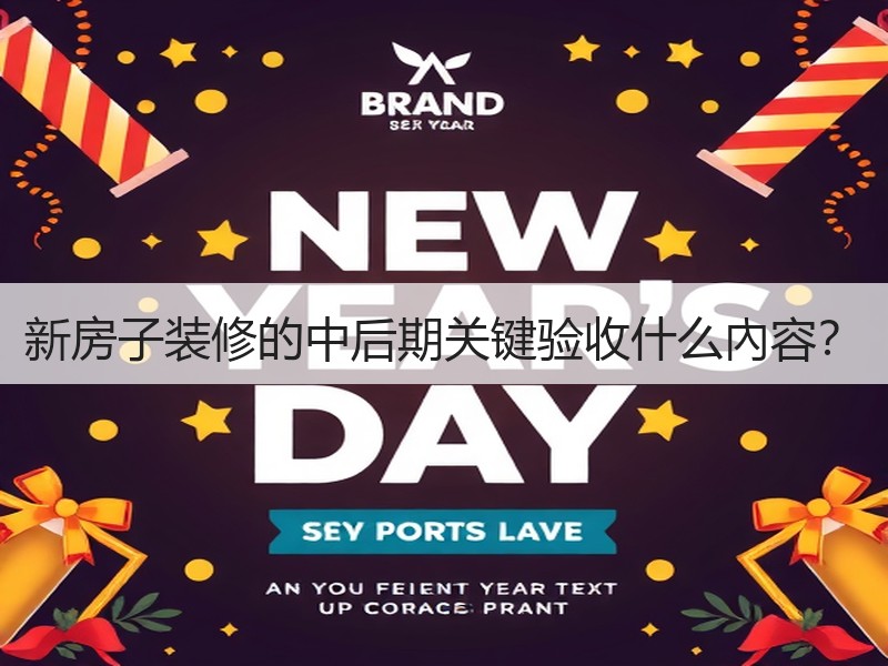 新房子装修的中后期关键验收什么內容？
