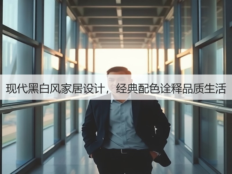 现代黑白风家居设计，经典配色诠释品质生活