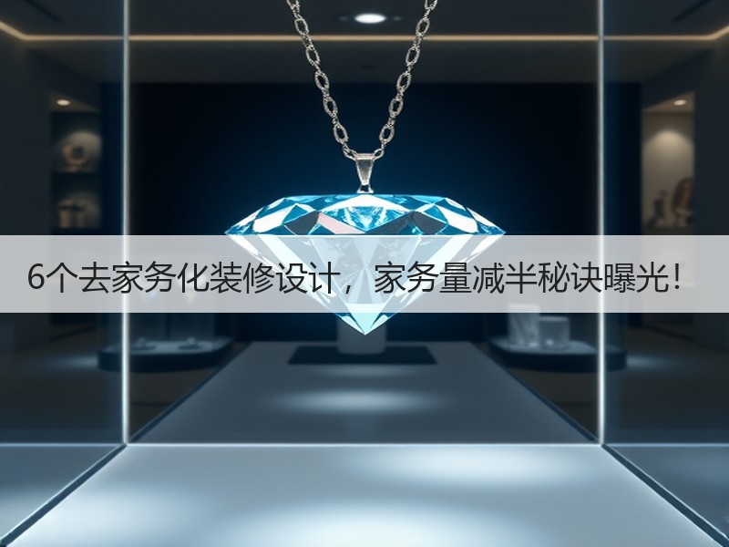 6个去家务化装修设计，家务量减半秘诀曝光！