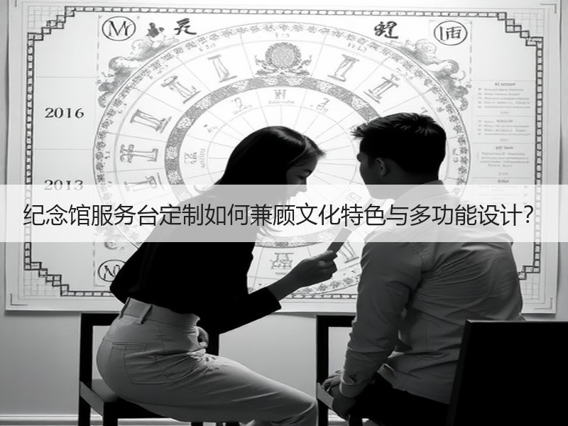纪念馆服务台定制如何兼顾文化特色与多功能设计？