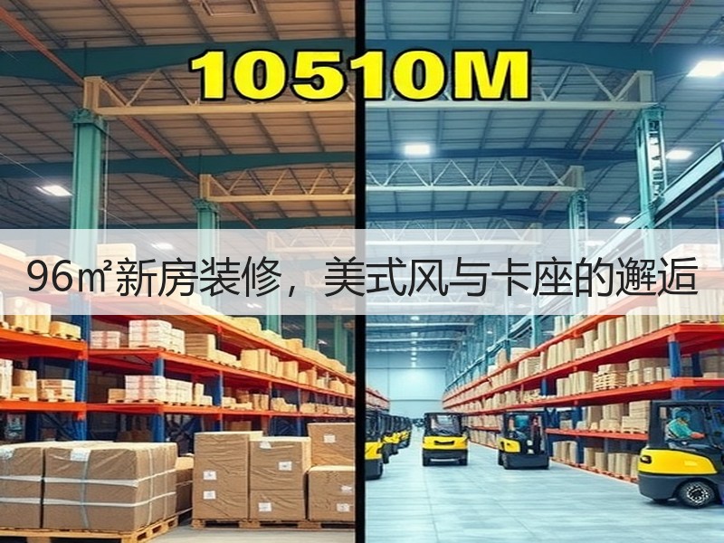 96㎡新房装修，美式风与卡座的邂逅