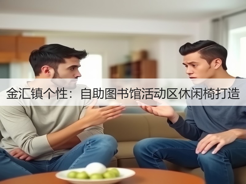 金汇镇个性：自助图书馆活动区休闲椅打造