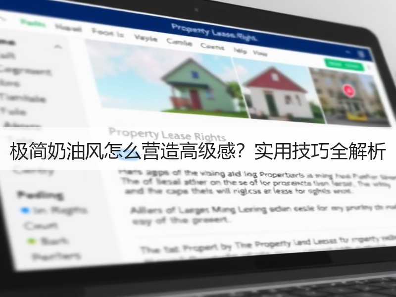 极简奶油风怎么营造高级感？实用技巧全解析