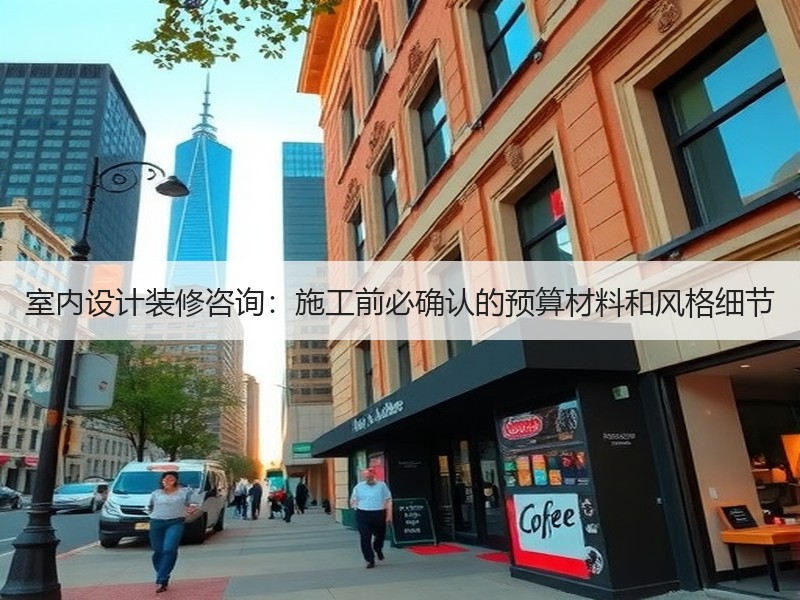 室内设计装修咨询：施工前必确认的预算材料和风格细节