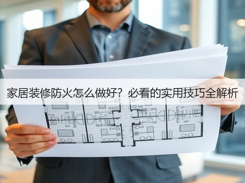 家居装修防火怎么做好？必看的实用技巧全解析