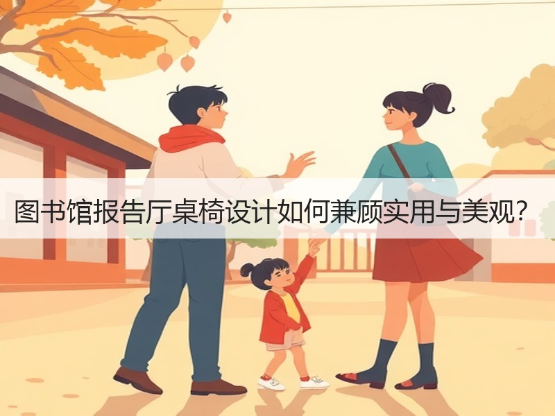 图书馆报告厅桌椅设计如何兼顾实用与美观？