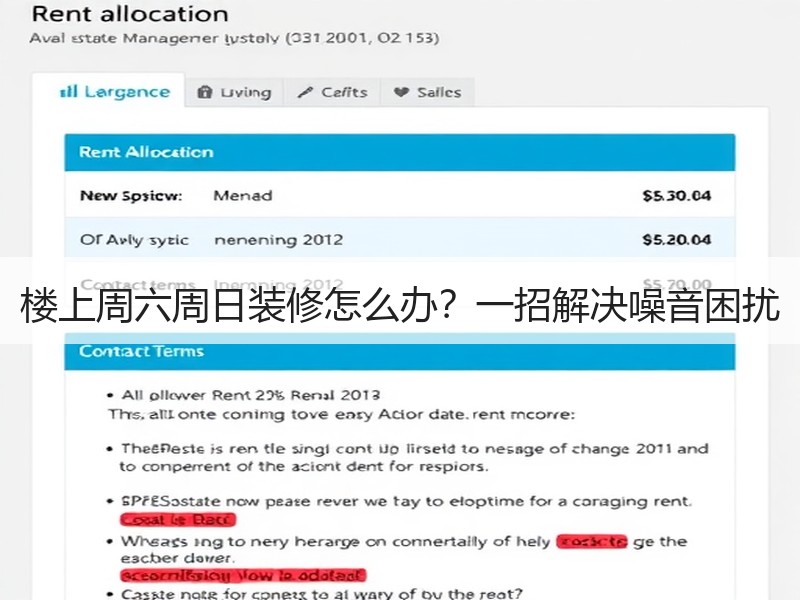楼上周六周日装修怎么办？一招解决噪音困扰