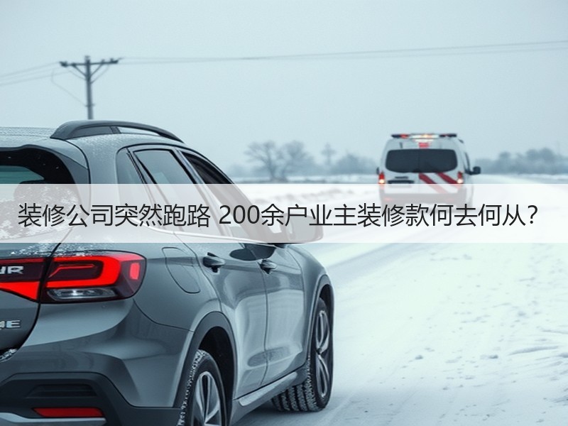 装修公司突然跑路 200余户业主装修款何去何从？