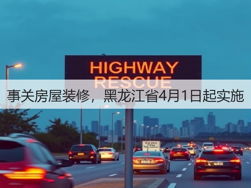 事关房屋装修，黑龙江省4月1日起实施