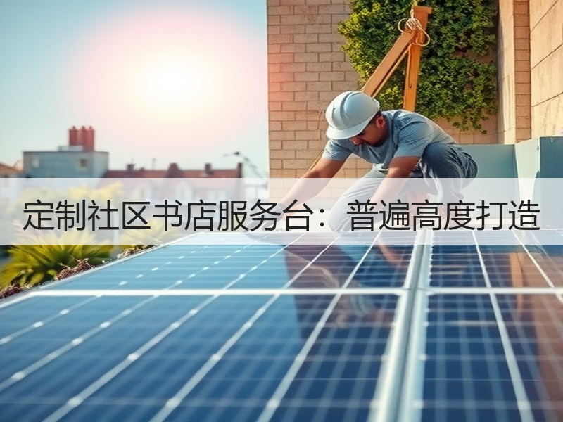 定制社区书店服务台：普遍高度打造