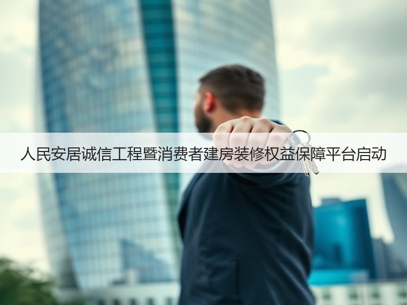 人民安居诚信工程暨消费者建房装修权益保障平台启动