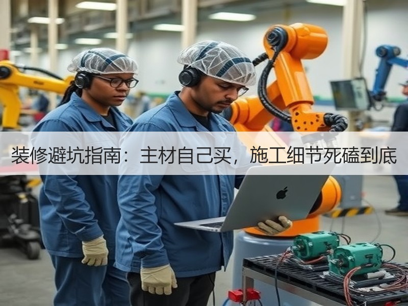 装修避坑指南：主材自己买，施工细节死磕到底
