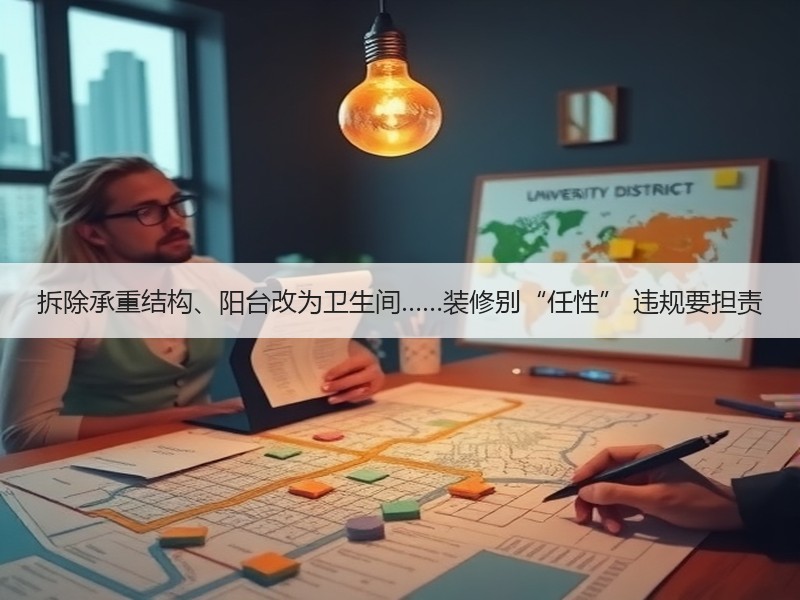 拆除承重结构、阳台改为卫生间……装修别“任性” 违规要担责