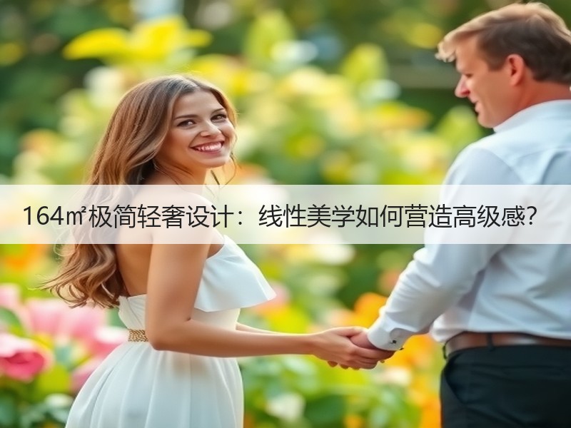 164㎡极简轻奢设计：线性美学如何营造高级感？