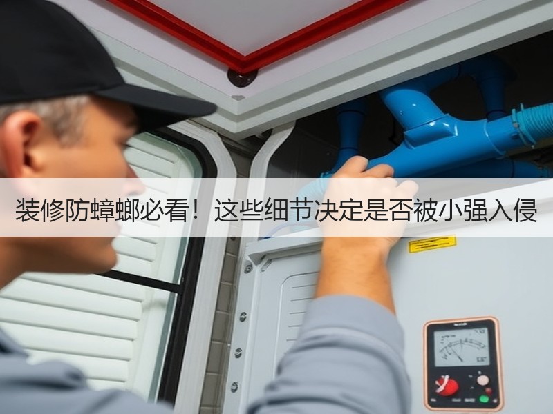装修防蟑螂必看！这些细节决定是否被小强入侵