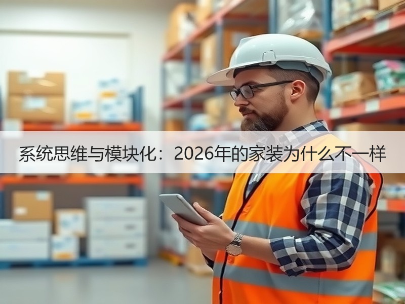 系统思维与模块化：2026年的家装为什么不一样