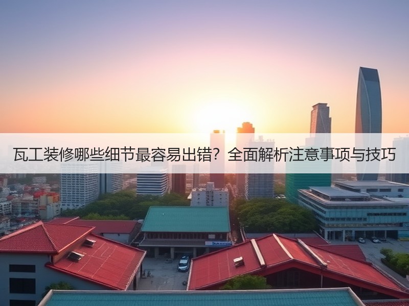 瓦工装修哪些细节最容易出错？全面解析注意事项与技巧