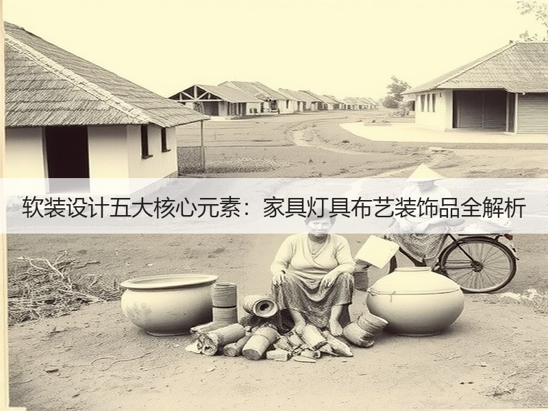 软装设计五大核心元素：家具灯具布艺装饰品全解析