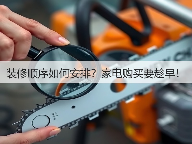 装修顺序如何安排？家电购买要趁早！